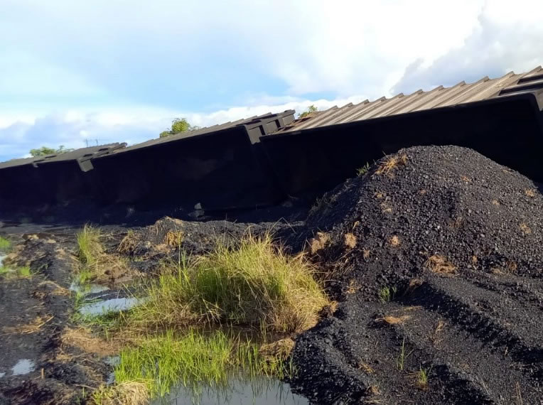 Train Derailment Accident in Tobue